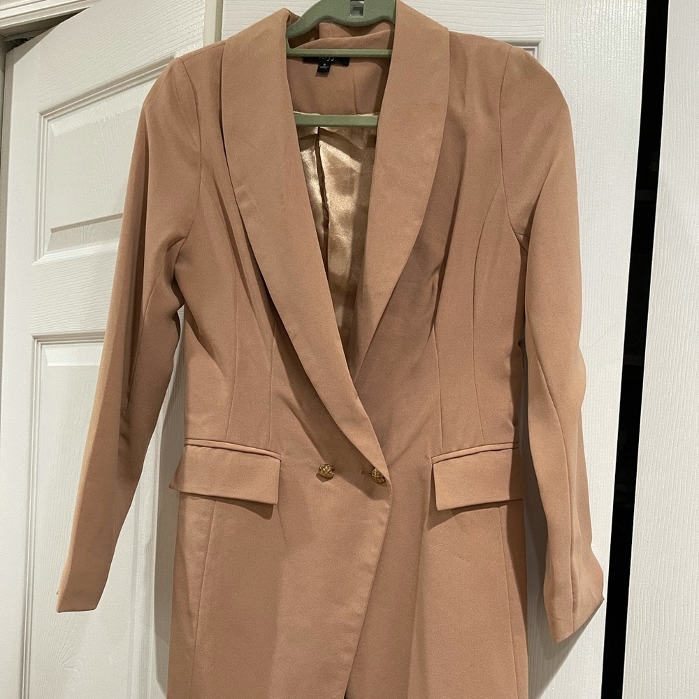 Nude blazer dress